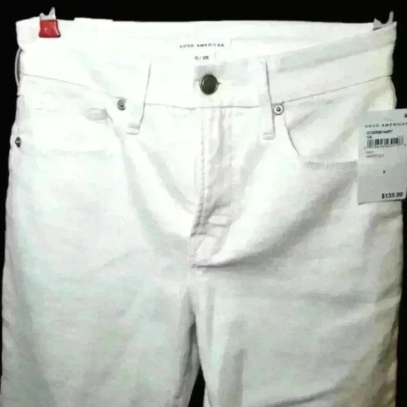 Good American white bootcut pants sz 0 NWT - Picture 1 of 4